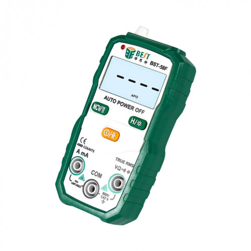 Meilleur multimètre de gamme entièrement automatique BST-58F sans décalage Identification intelligente multimètre numérique ménage Mini Instrument électrique SB79371634-010