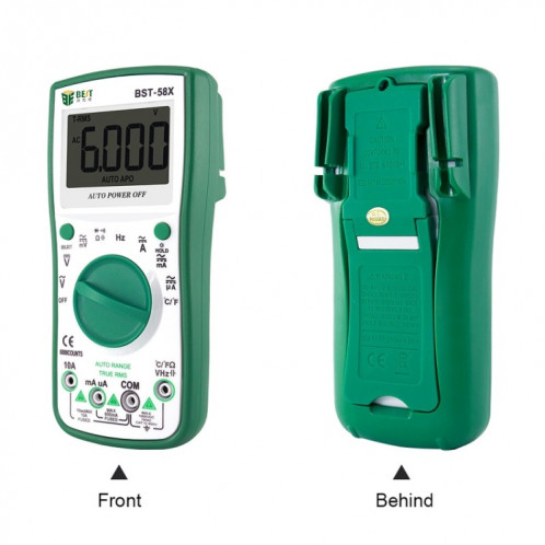 MEILLEUR multimètre numérique multifonction BST-58X plage automatique affichage semi-rétro-éclairé à quatre positions Anti-brûlure intelligent SB7938822-08