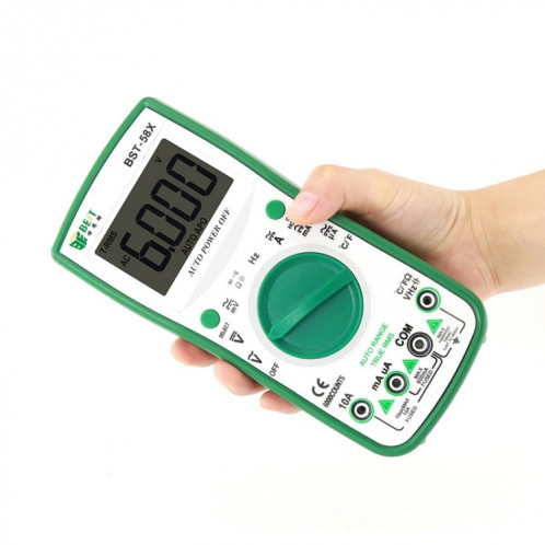 MEILLEUR multimètre numérique multifonction BST-58X plage automatique affichage semi-rétro-éclairé à quatre positions Anti-brûlure intelligent SB7938822-08