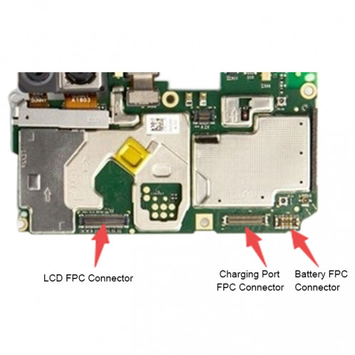 Connecteur FPC d'écran tactile d'affichage à cristaux liquides de carte mère de 10 PCS pour Huawei P Smart / Enjoy 7S SH8028492-04