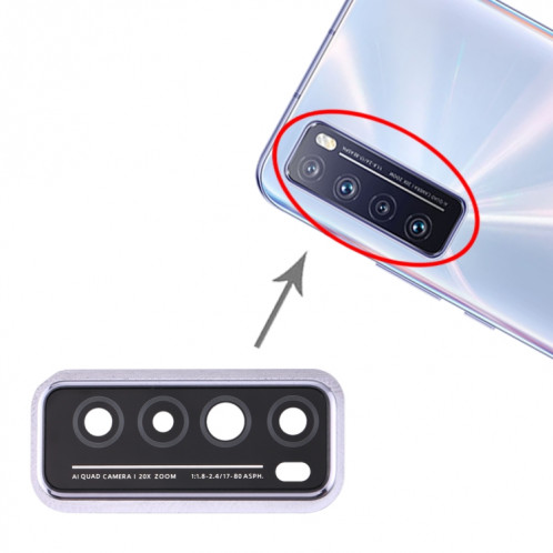 Cache d'objectif de caméra pour Huawei Nova 7 5G (Argent) SH031S244-04