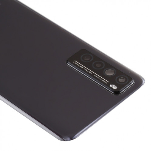 Cache arrière de batterie d'origine avec cache d'objectif d'appareil photo pour Huawei Nova 7 5G (noir) SH36BL1264-06