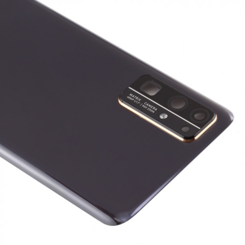 Cache arrière de batterie d'origine avec cache d'objectif d'appareil photo pour Huawei Honor 30 (noir) SH40BL1710-06
