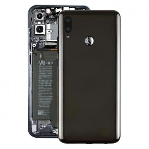 Cache batterie d'origine avec lentille de caméra pour Huawei P Smart (2019) (Noir) SH17BL1462-06