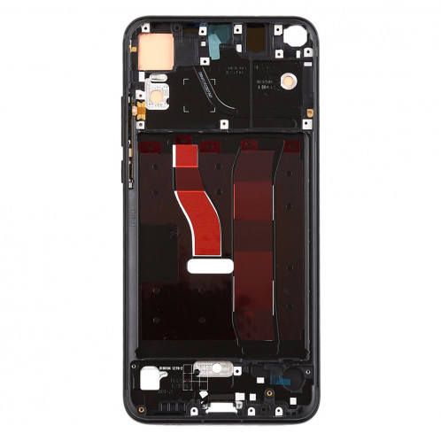 Plaque de lunette de cadre LCD avec boîtier latéral d'origine pour Huawei Honor V20 (Vue d'honneur 20) (Noir) SH119B1700-06
