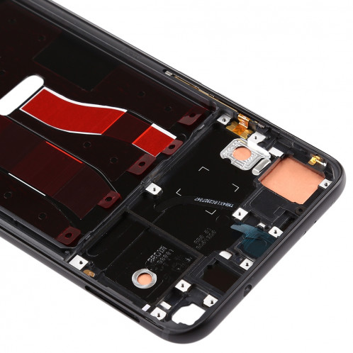 Plaque de lunette de cadre LCD avec boîtier latéral d'origine pour Huawei Honor V20 (Vue d'honneur 20) (Noir) SH119B1700-06