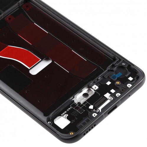 Plaque de lunette de cadre LCD avec boîtier latéral d'origine pour Huawei Honor V20 (Vue d'honneur 20) (Noir) SH119B1700-06