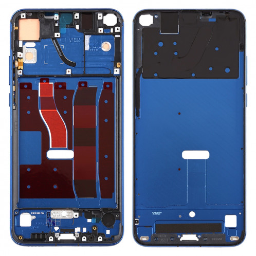 Plaque de lunette de cadre LCD avec boîtier latéral d'origine pour Huawei Honor V20 (Vue d'honneur 20) (bleu) SH119L305-06