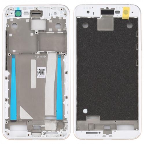 Plaque de cadre centrale pour Asus ZenFone 3 ZE520KL / Z017D / Z017DA / Z017DB (Blanc) SH202W789-06