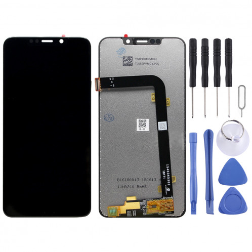 Ecran LCD et numériseur Assemblage complet pour Motorola One Power (Note P30) (Noir) SH212B1634-06
