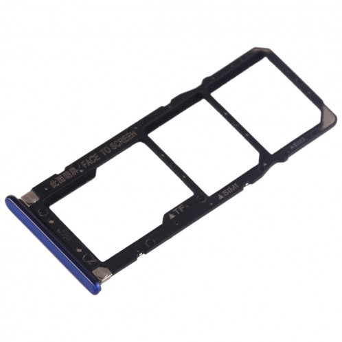 Plateau pour carte SIM + Plateau pour carte SIM + Plateau pour carte Micro SD pour Xiaomi Mi Play (Bleu) SH217L1293-05