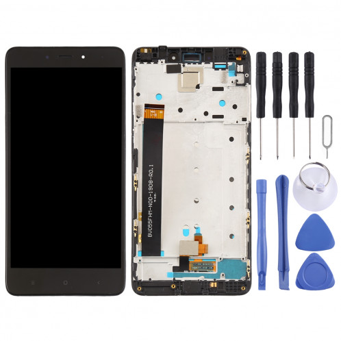 Ecran LCD et ensemble de numérisation complet avec cadre pour Xiaomi Redmi Note 4 (Noir) SH219B1817-06