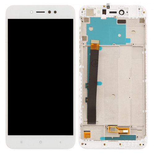 Ecran LCD et assemblée complète de numérisation avec cadre pour Xiaomi Redmi Note 5A Prime / Remdi Y1 (Blanc) SH223W897-06