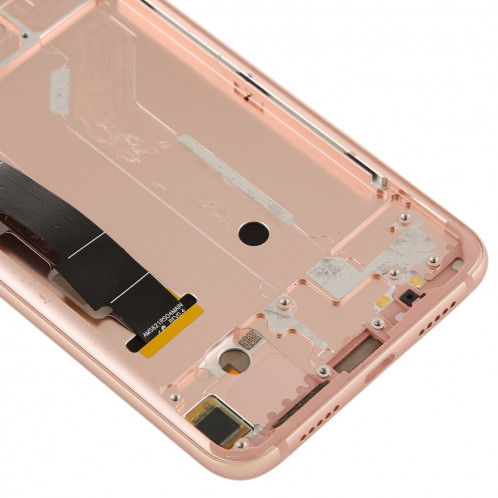 Ecran LCD et numériseur Assemblage complet avec cadre et touches latérales pour Xiaomi Mi 8 (or rose) SH26RG1636-06