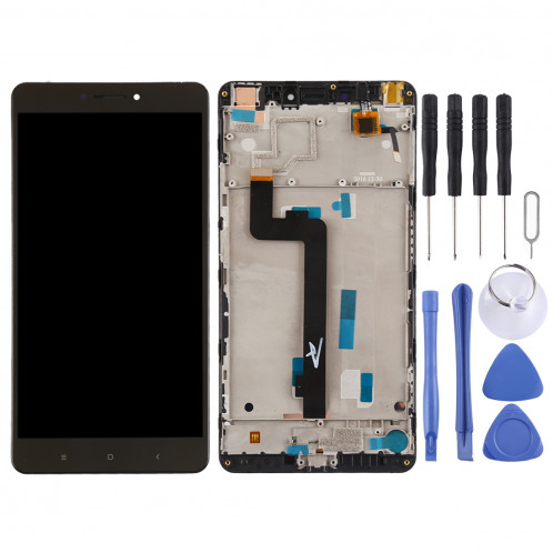 Ecran LCD et numériseur Assemblage complet avec cadre pour Xiaomi Mi Max (Noir) SH227B1869-06