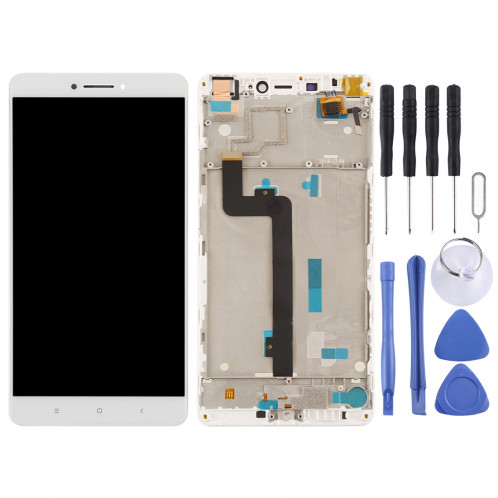 Ecran LCD et numériseur Assemblage complet avec cadre pour Xiaomi Mi Max (Blanc) SH227W443-06