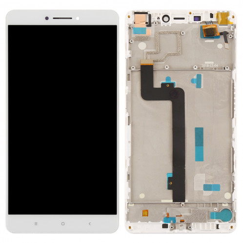 Ecran LCD et numériseur Assemblage complet avec cadre pour Xiaomi Mi Max (Blanc) SH227W443-06