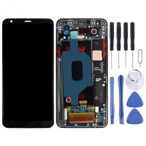 Écran LCD TFT pour LG Stylo 4 / Q Stylo 4 / Q710 / Q710MS / Q710CS Assemblage complet du numériseur avec cadre (Noir) SH283B928-06