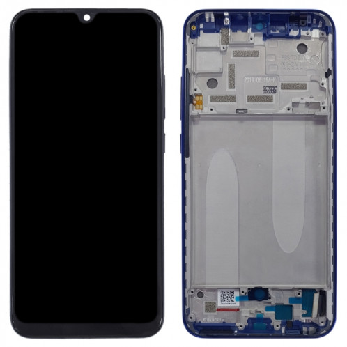 Écran LCD et numériseur complet avec cadre pour Xiaomi Mi CC9e / Mi A3 (bleu) SH284L1707-06