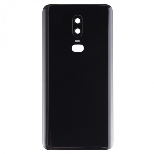 Pour le couvercle arrière de la batterie à surface lisse OnePlus 6 (noir) SH00BL240-06