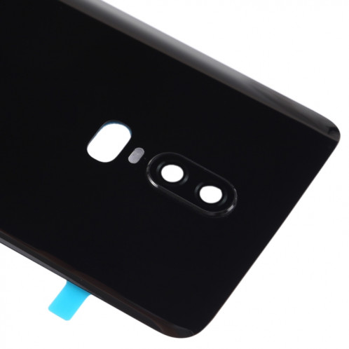 Pour le couvercle arrière de la batterie à surface lisse OnePlus 6 (noir) SH00BL240-06