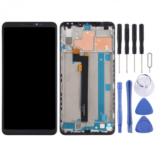 Écran LCD et numériseur complet avec cadre pour Xiaomi Mi Max 3 (noir) SH303B934-06