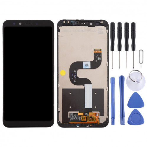 Ecran LCD et numériseur Assemblage complet avec cadre pour Xiaomi Mi 6X / A2 (Noir) SH308B1354-06