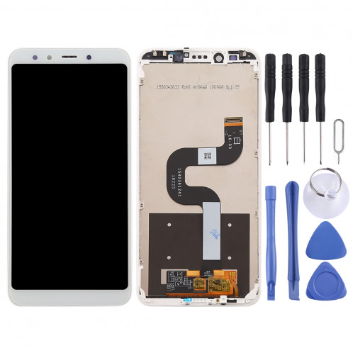 Ecran LCD et numériseur Assemblage complet avec cadre pour Xiaomi Mi 6X / A2 (Blanc) SH308W1454-06