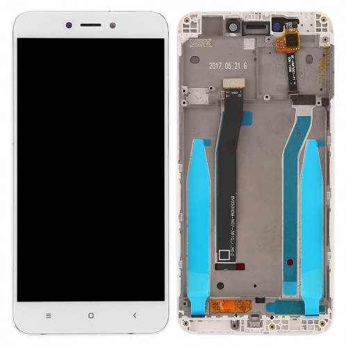 Ecran LCD et assemblée complète du numériseur avec cadre pour Xiaomi Redmi 4X (Blanc) SH319W1952-06
