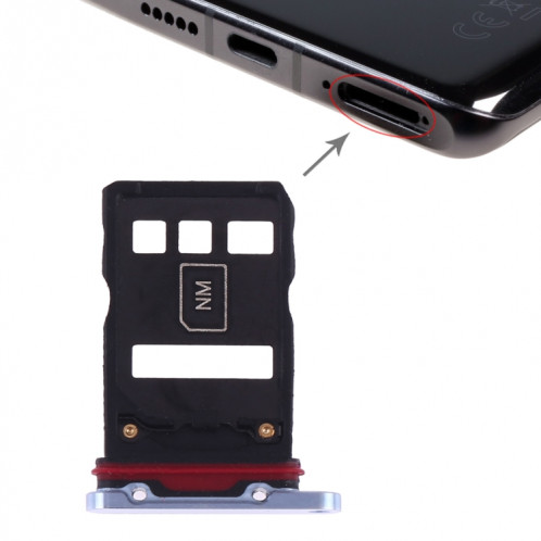 Plateau pour carte SIM + plateau pour carte NM pour Huawei P30 Pro (Breathing Crystal) SH399L1797-05