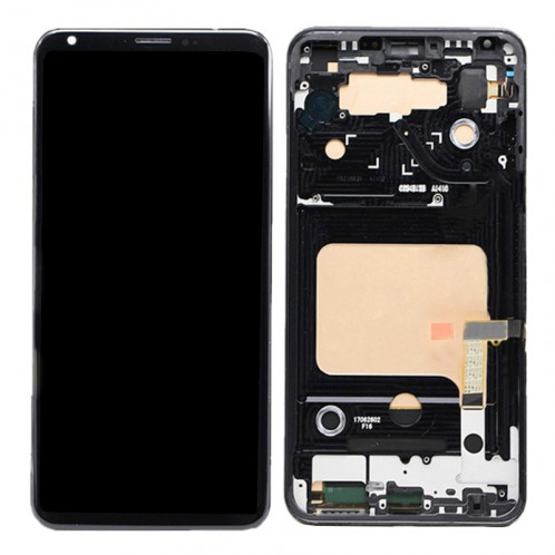 iPartsAcheter pour LG V30 LCD écran + écran tactile Digitizer Assemblée avec cadre (Noir) SI31BL99-04