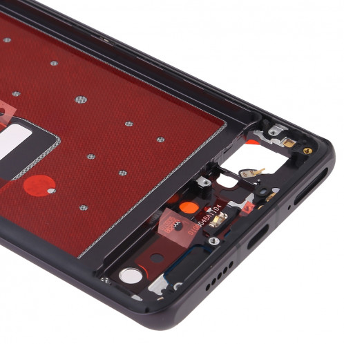 Plaque de lunette de cadre LCD de boîtier avant avec touches latérales pour Huawei P30 Pro (Noir) SH439B1194-06