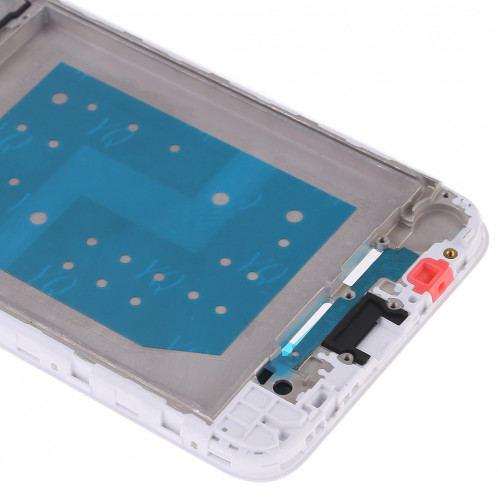 Plaque de cadre de boîtier LCD pour boîtier avant pour Huawei Y5 Prime (2018) (Blanc) SH441W1420-06
