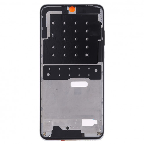 Plaque de lunette de cadre LCD de boîtier avant avec touches latérales pour Huawei P30 Lite (Argent) SH442S1894-06