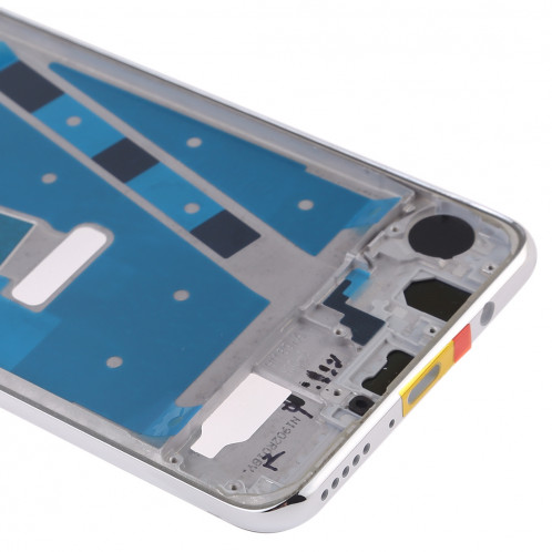 Plaque de lunette de cadre LCD de boîtier avant avec touches latérales pour Huawei P30 Lite (Argent) SH442S1894-06
