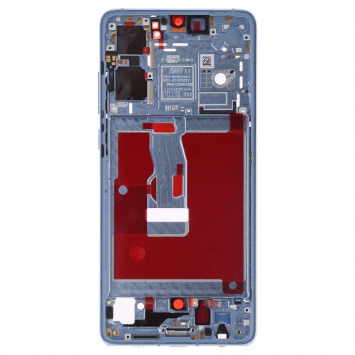 Plaque de cadre avant pour boîtier LCD avec touches latérales pour Huawei P30 (bleu clair) SH43TT1060-06