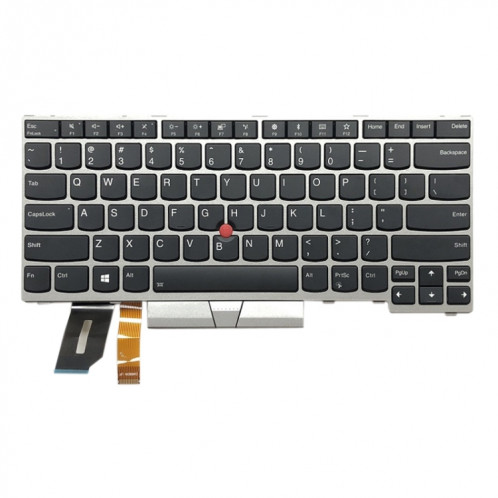 Clavier de rétroéclair américain pour Lenovo Thinkpad E480 L480 L380 Yoga T480S (Silver) SH487S44-03