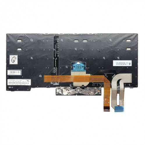 Clavier de rétroéclair américain pour Lenovo Thinkpad E480 L480 L380 Yoga T480S (Silver) SH487S44-03