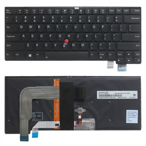 Clavier américain avec rétroéclairage pour Lenovo Thinkpad T460S T470S SH84901973-03