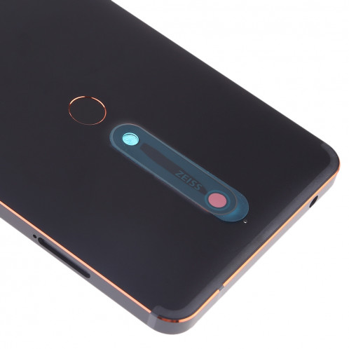 Couvercle de batterie avec lentille d'appareil photo et touches latérales pour Nokia 6.1 / 6 (2018) / 6 (2e génération) (Noir) SH29BL71-06