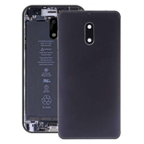 Cache arrière de la batterie avec objectif et touches latérales pour Nokia 6 (noir) SH30BL443-06