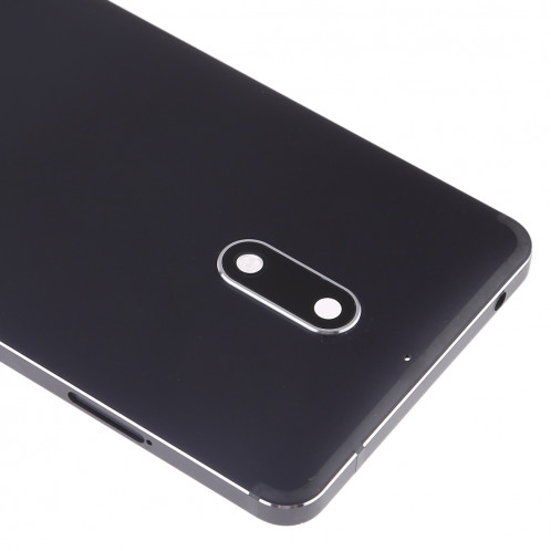 Cache arrière de la batterie avec objectif et touches latérales pour Nokia 6 (noir) SH30BL443-06