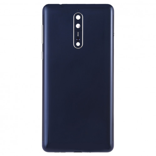 Cache arrière de la batterie avec objectif et touches latérales pour Nokia 8 (bleu) SH31LL1875-06