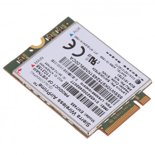 EM7455 Sierra Wireless FDD / TDD Module LTE Cat6 4G, CARTE 4G pour ordinateur portable Lenovo ThinkPad P50 P50S P40 Yoga L460 T460 T460P T460S SH8552632-04