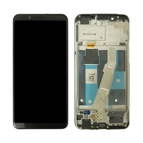Écran LCD TFT pour Assemblage complet du numériseur OPPO A83 avec cadre (Noir) SH565B1366-04