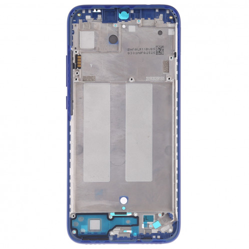 Plaque de lunette de cadre central avec touches latérales pour Xiaomi Redmi 7 (bleu) SH590L410-06