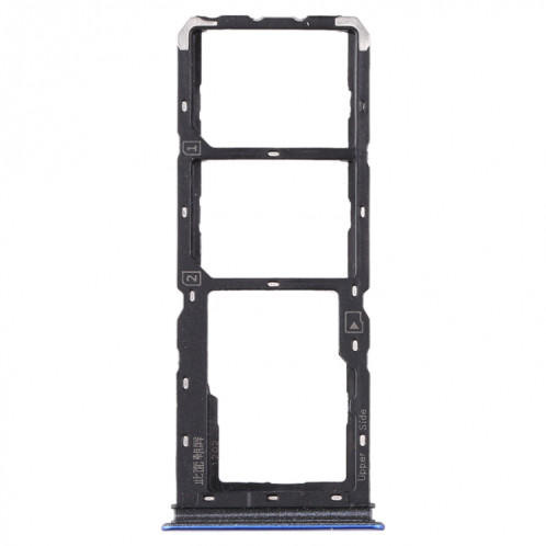 Pour vivo Y5s plateau de carte SIM + plateau de carte SIM + plateau de carte Micro SD (bleu) SH609L85-05