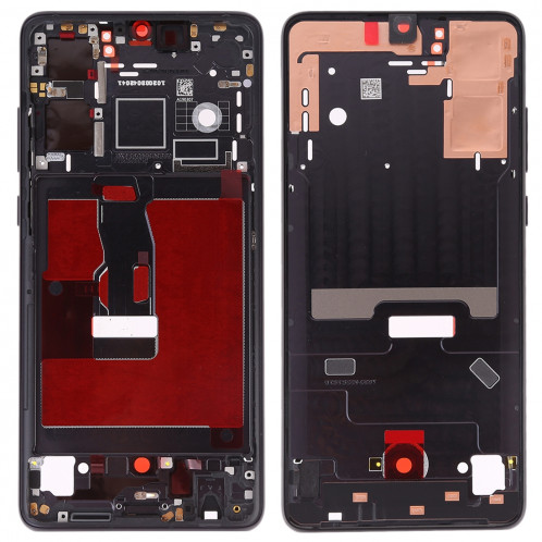 Plaque de lunette de cadre LCD de boîtier avant avec touches latérales pour Huawei P30 (Noir) SH612B1491-06