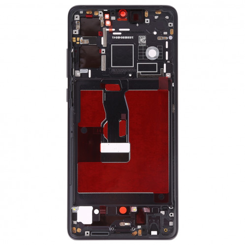 Plaque de lunette de cadre LCD de boîtier avant avec touches latérales pour Huawei P30 (Noir) SH612B1491-06