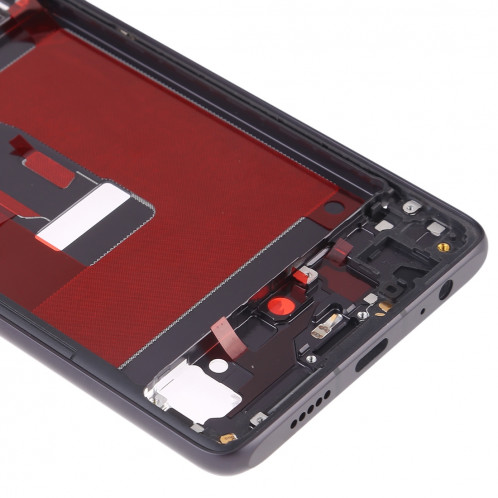 Plaque de lunette de cadre LCD de boîtier avant avec touches latérales pour Huawei P30 (Noir) SH612B1491-06